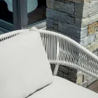 Udendørs stue med afrundede hynder og armlæn - Zenith Viadurini