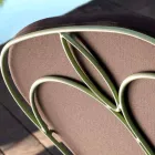 Udendørslounge med håndlavet jernkonstruktion fremstillet i Italien - Melinda Viadurini