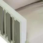 Udendørs lounge i hvid aluminium og cremefarvede hynder - Relaz Viadurini