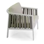 Udendørs lounge i hvid aluminium og cremefarvede hynder - Relaz Viadurini