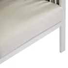 Udendørs lounge i hvid aluminium og cremefarvede hynder - Relaz Viadurini