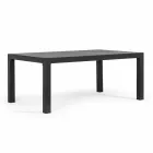 Udendørslounge i aluminium med hynder beklædt i stof - Armonia Viadurini