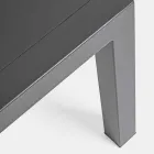 Udendørslounge i aluminium med hynder beklædt i stof - Armonia Viadurini