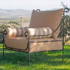 Artisan Garden Lounge med jernkonstruktion fremstillet i Italien - Lisotto Viadurini