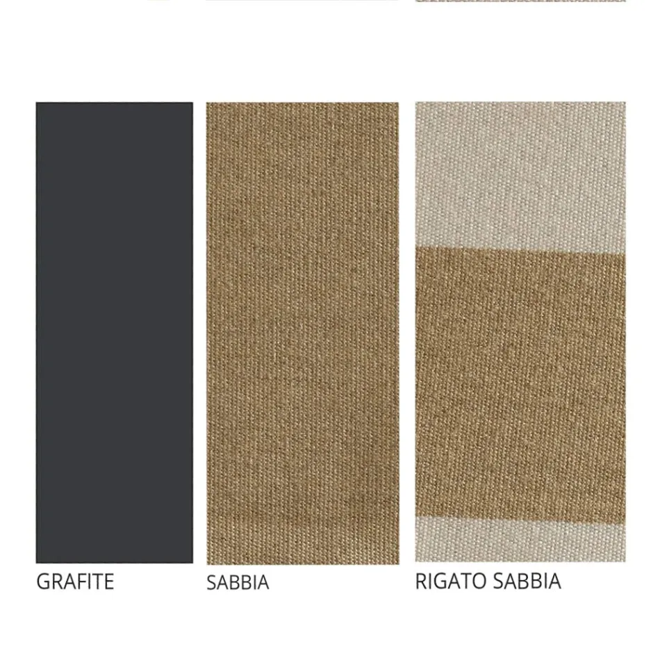 Artisan Garden Lounge med jernkonstruktion fremstillet i Italien - Lisotto Viadurini