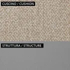 Havestue med 1 sofa og 2 lænestole Made in Italy - Plantekasse Viadurini