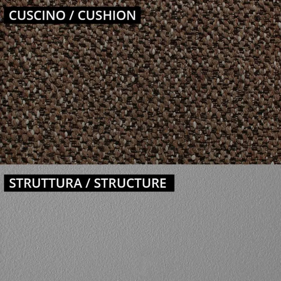 Havestue med 1 sofa og 2 lænestole Made in Italy - Plantekasse Viadurini