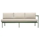 Havelounge med 2 sofaer og 1 aluminiumsofabord - Daisy Viadurini