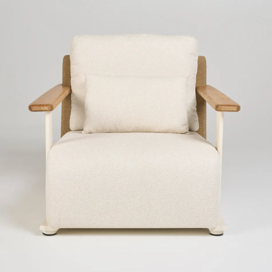 Havestue med sofa, 2 lænestole og sofabord - Montorio Viadurini