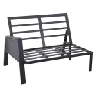 Havelounge med sofa og sofabord lavet af aluminium - Label Viadurini