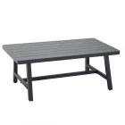 Havelounge med sofa og sofabord lavet af aluminium - Label Viadurini