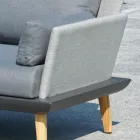 Havelounge med antracitgrå aluminiumsstruktur - Fouquer Viadurini