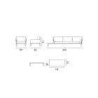 Havelounge med antracitgrå aluminiumsstruktur - Fouquer Viadurini