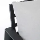 Havelounge i hvidt eller sort aluminiumsdesign - Milk Rain Viadurini