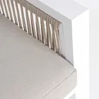 Havelounge i hvidt eller sort aluminiumsdesign - Milk Rain Viadurini