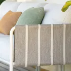 Havestue i galvaniseret metal og stofhynder - Sognando Viadurini