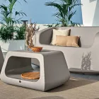 Havelounge i farvet polyethylen Made in Italy 4 stykker - Nibs Viadurini