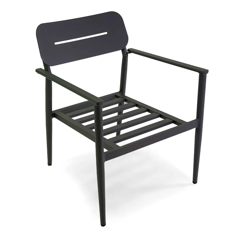 Havelounge lavet af aluminium med forskellige overflader - Souvenir Viadurini