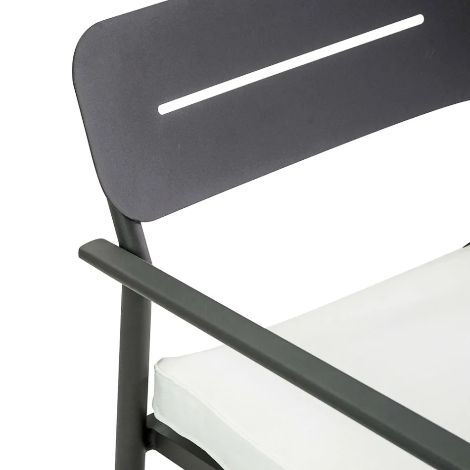 Havelounge lavet af aluminium med forskellige overflader - Souvenir Viadurini