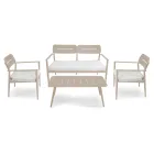 Havelounge lavet af aluminium med forskellige overflader - Souvenir Viadurini