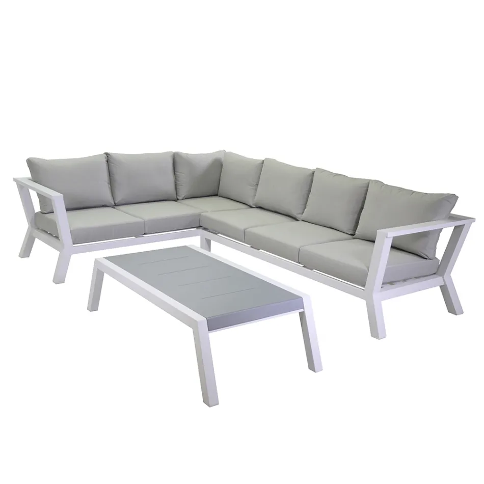 Havelounge lavet af aluminium - pastelfarver Viadurini