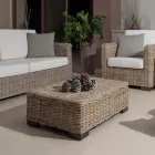 Outdoor Lounge i Grå Kubù med hynder inkluderet – Cerys Viadurini