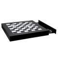Skakbræt til skak og designbrikker i plexiglas fremstillet i Italien - skak