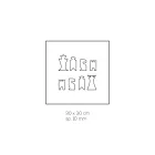 Skakbræt til skak og dame i akrylkrystal lavet i Italien - Smanto Viadurini