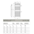 Hydraulisk håndklædevarmer i klassisk design i stål Fremstillet i Italien - Rom Viadurini