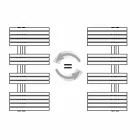 Håndklædevarmer til moderne design i stål ved 386 Watt - påfugl Viadurini