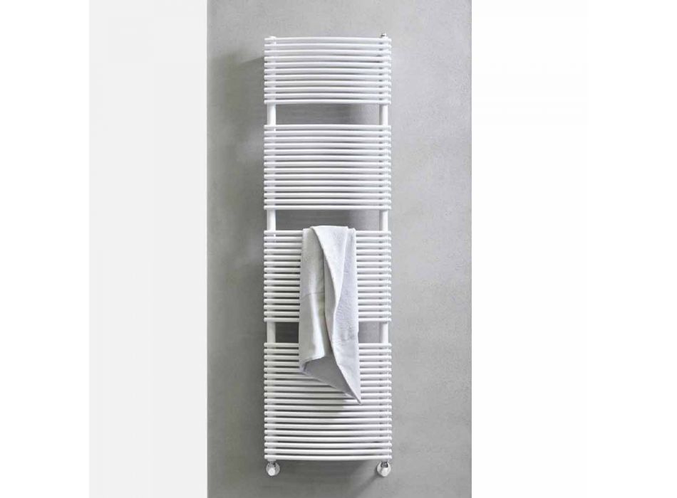 Lodret design Hydraulisk badeværelseshåndklædevarmer i stål 1013 W - Griffin Viadurini
