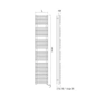 Håndklædevarmer med elektrisk system og stålkonstruktion Made in Italy - Sirup Viadurini