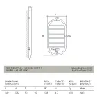Design håndklædevarmer "All Round Bubble" i stål Fremstillet i Italien - Glat Viadurini