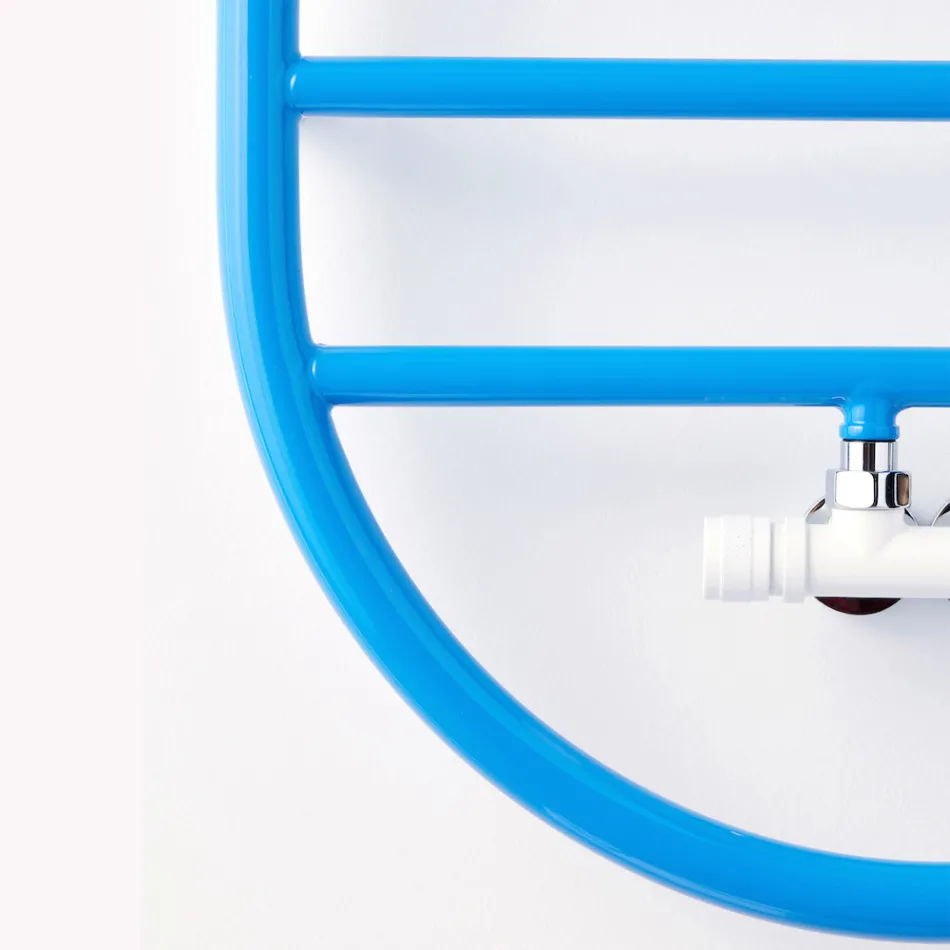 Design håndklædevarmer "All Round Bubble" i stål Fremstillet i Italien - Glat Viadurini