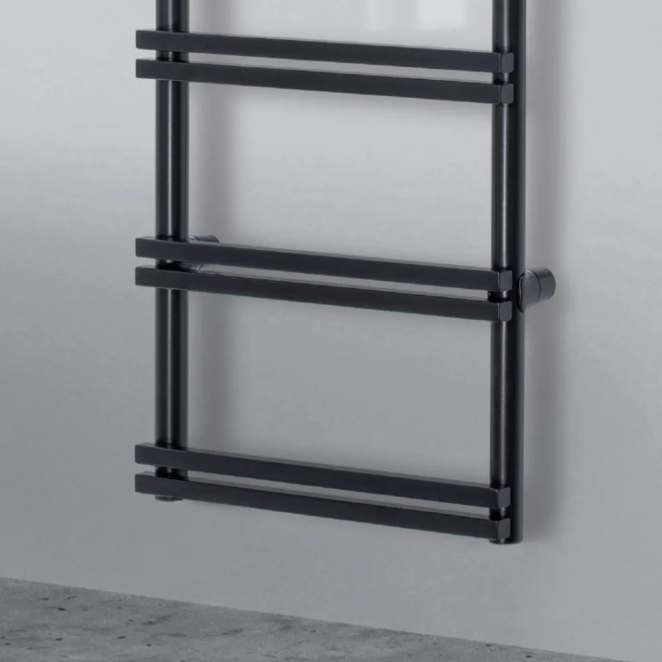 Elektrisk håndklædevarmer med vertikale samlere Made in Italy - Ingefær Viadurini