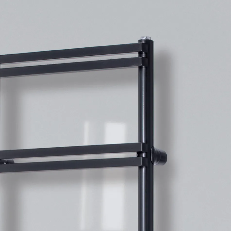 Elektrisk håndklædevarmer med vertikale samlere Made in Italy - Ingefær Viadurini