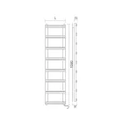 Elektrisk håndklædevarmer med vertikale samlere Made in Italy - Ingefær Viadurini