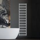 Elektrisk håndklædevarmer med vandrette elementer lavet i Italien - Amaretti Viadurini