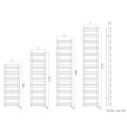 Elektrisk håndklædetørrer med vandrette elementer Fremstillet i Italien - Amaretti Viadurini