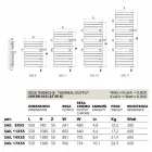 elektrisk design håndklæde i hvid Sail Scirocco H stål Viadurini