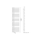 Elektrisk håndklædevarmer i kulstofstål fremstillet i Italien - surkirsebær Viadurini