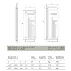 Elektrisk håndklædevarmer i stål med moderne design lavet i Italien - Potentia Viadurini
