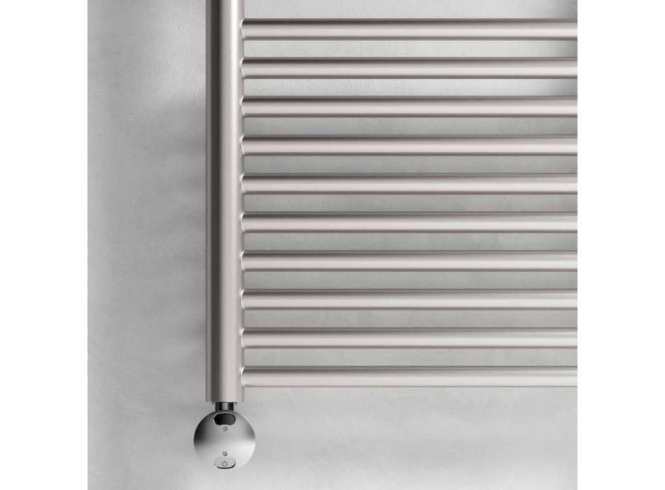 Elektrisk håndklædevarmer til badeværelset Lodret design i stål 300 W - Italo Viadurini