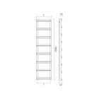 Hydraulisk håndklædevarmer med vertikale samlere Made in Italy - Ingefær Viadurini