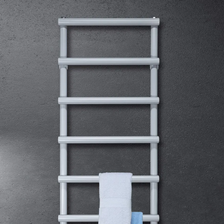 Hydraulisk håndklædevarmer med cirkulære elementer lavet i Italien - Jordbær Viadurini