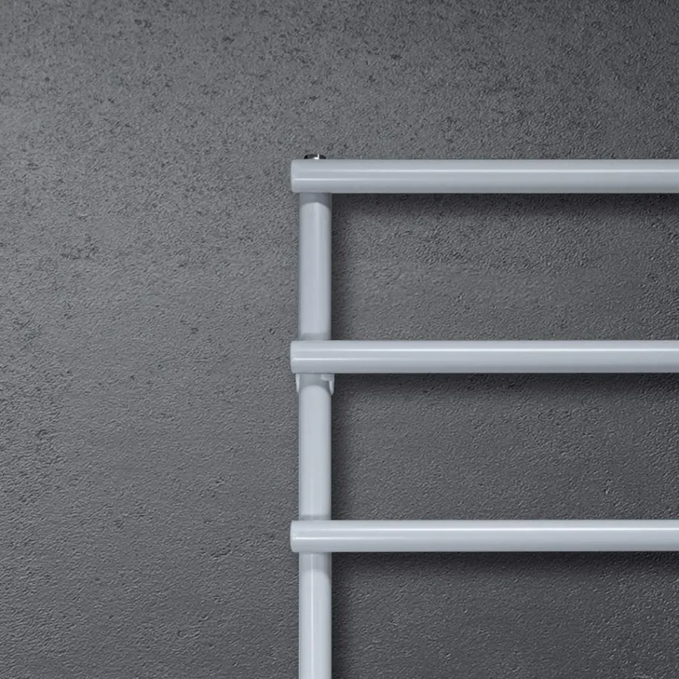 Hydraulisk håndklædevarmer med cirkulære elementer lavet i Italien - Jordbær Viadurini