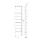 Hydraulisk håndklædevarmer med cirkulære elementer lavet i Italien - Jordbær Viadurini