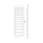 Hydraulisk håndklædevarmer med enkle linjer i stål Made in Italy - Pistacie Viadurini