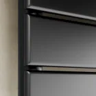 Hydraulisk håndklædevarmer i sort kulstofstål lavet i Italien - Carezza Viadurini