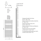 Hydraulisk håndklædevarmer i kulstofstål okker Fremstillet i Italien - Tepore Viadurini